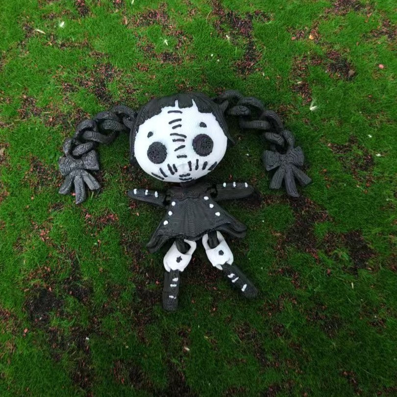 3D Printed Halloween Horror Doll Alice Clown Articulated Toy Figure Series