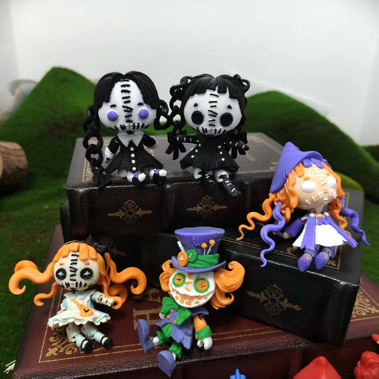 3D Printed Halloween Horror Doll Alice Clown Articulated Toy Figure Series