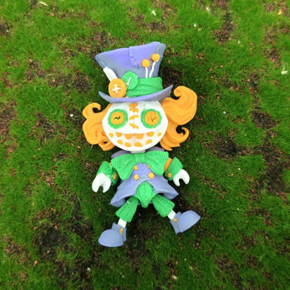 3D Printed Halloween Horror Doll Alice Clown Articulated Toy Figure Series