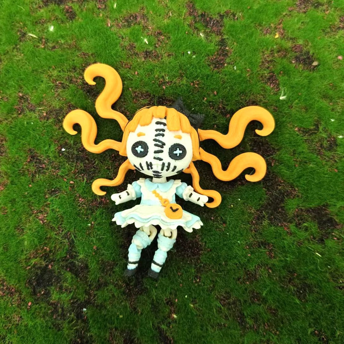 3D Printed Halloween Horror Doll Alice Clown Articulated Toy Figure Series