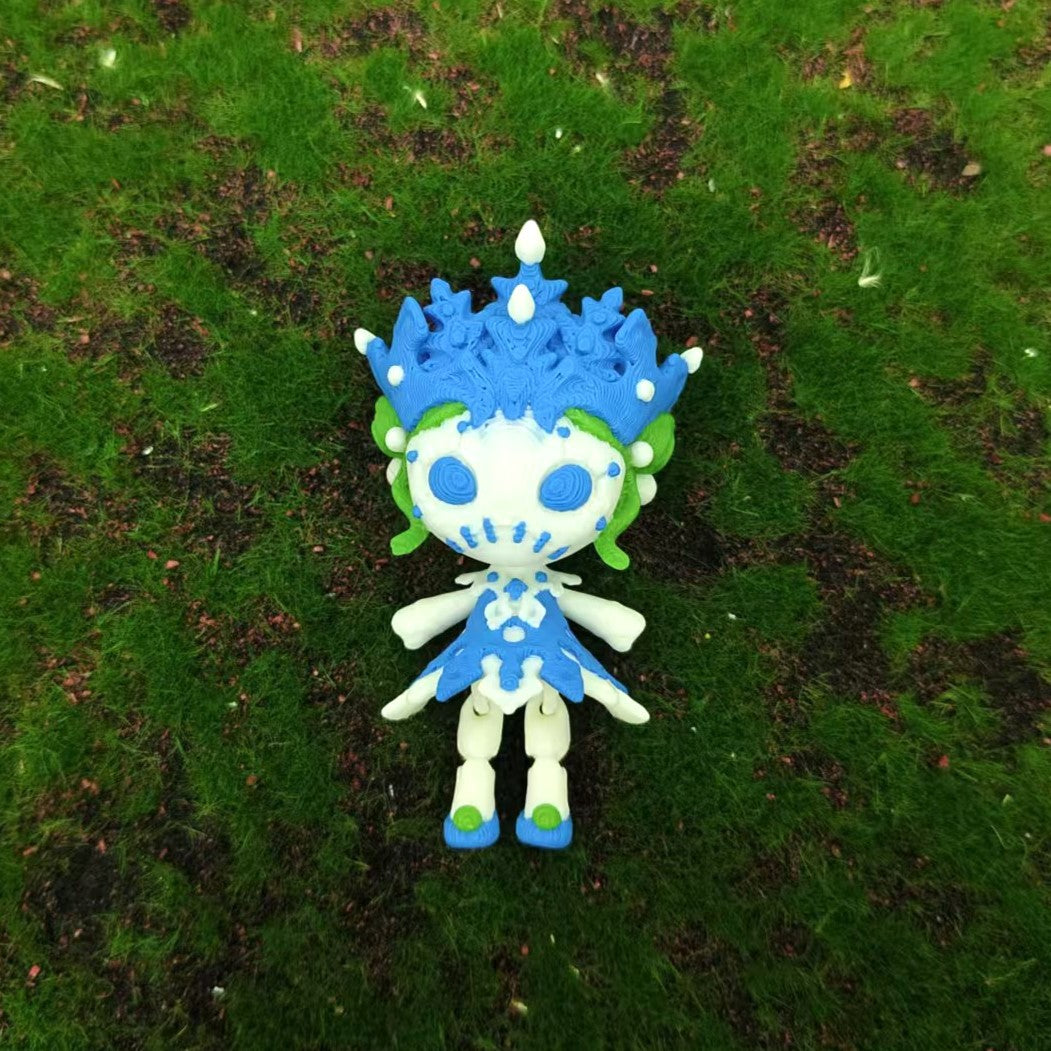 3D Printed Halloween Horror Doll Alice Clown Articulated Toy Figure Series
